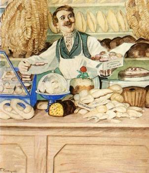 Boris Kustodiev : Baker 1920